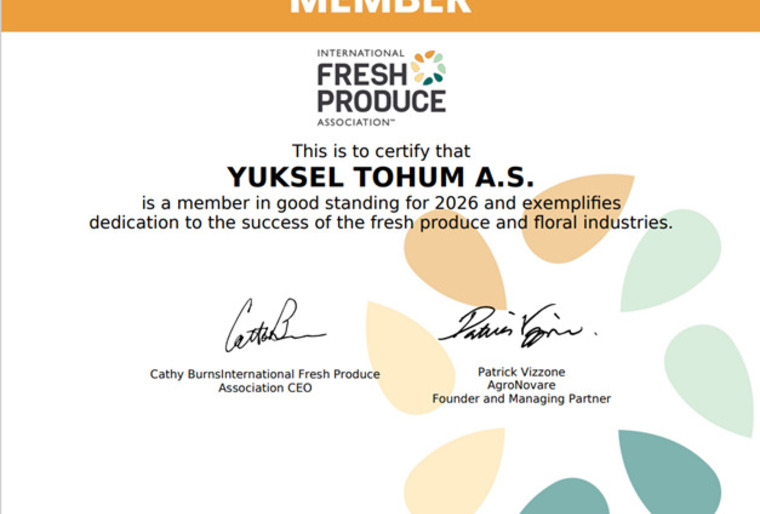  Yuksel Seeds Joins the International Fresh Produce Association (IFPA)